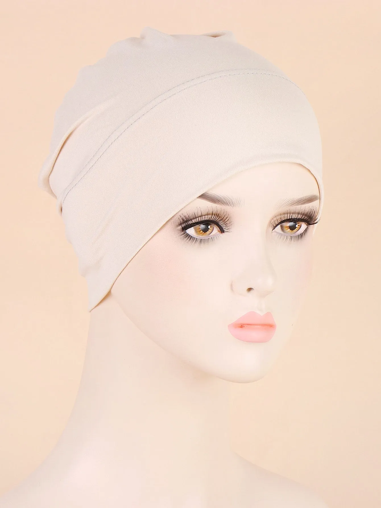 Simple Solid Hat Bonnet Hair Bonnet Turban- FD ⚡