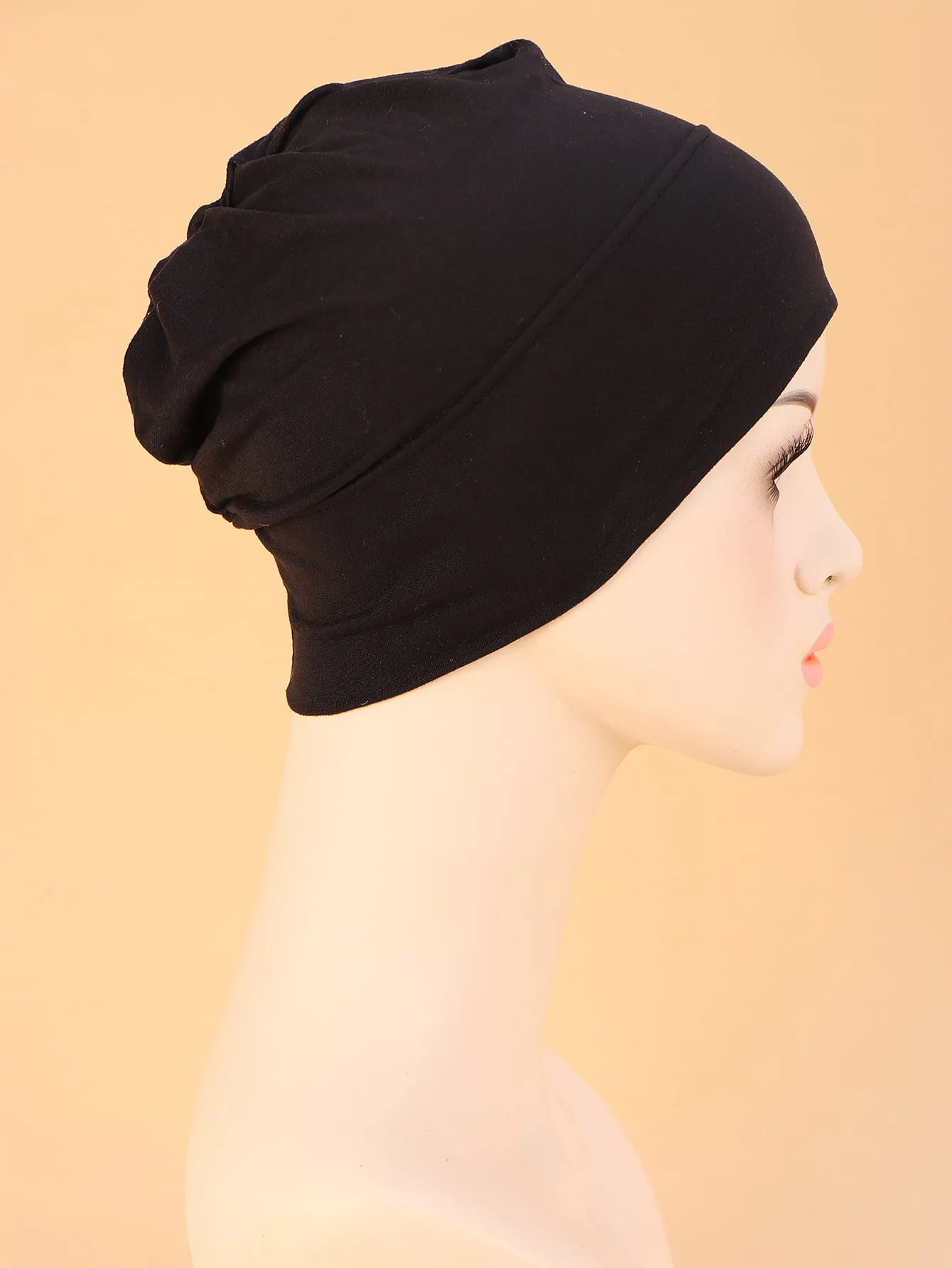 Simple Solid Hat Bonnet Hair Bonnet Turban- FD ⚡