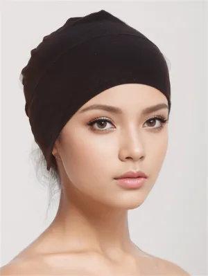 Simple Solid Hat Bonnet Hair Bonnet Turban- FD ⚡