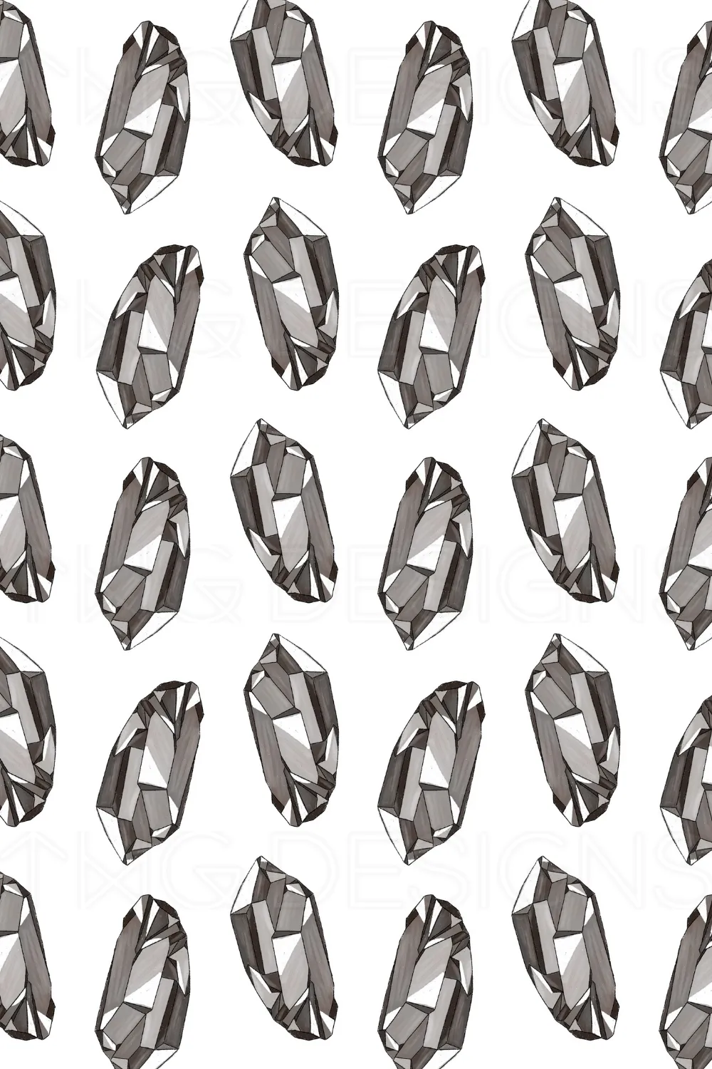 Smokey Quartz Clipart   Pattern Bundle
