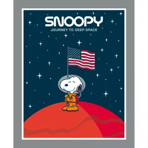 Snoopy Journey to Deep Space Peanuts Cotton Panel