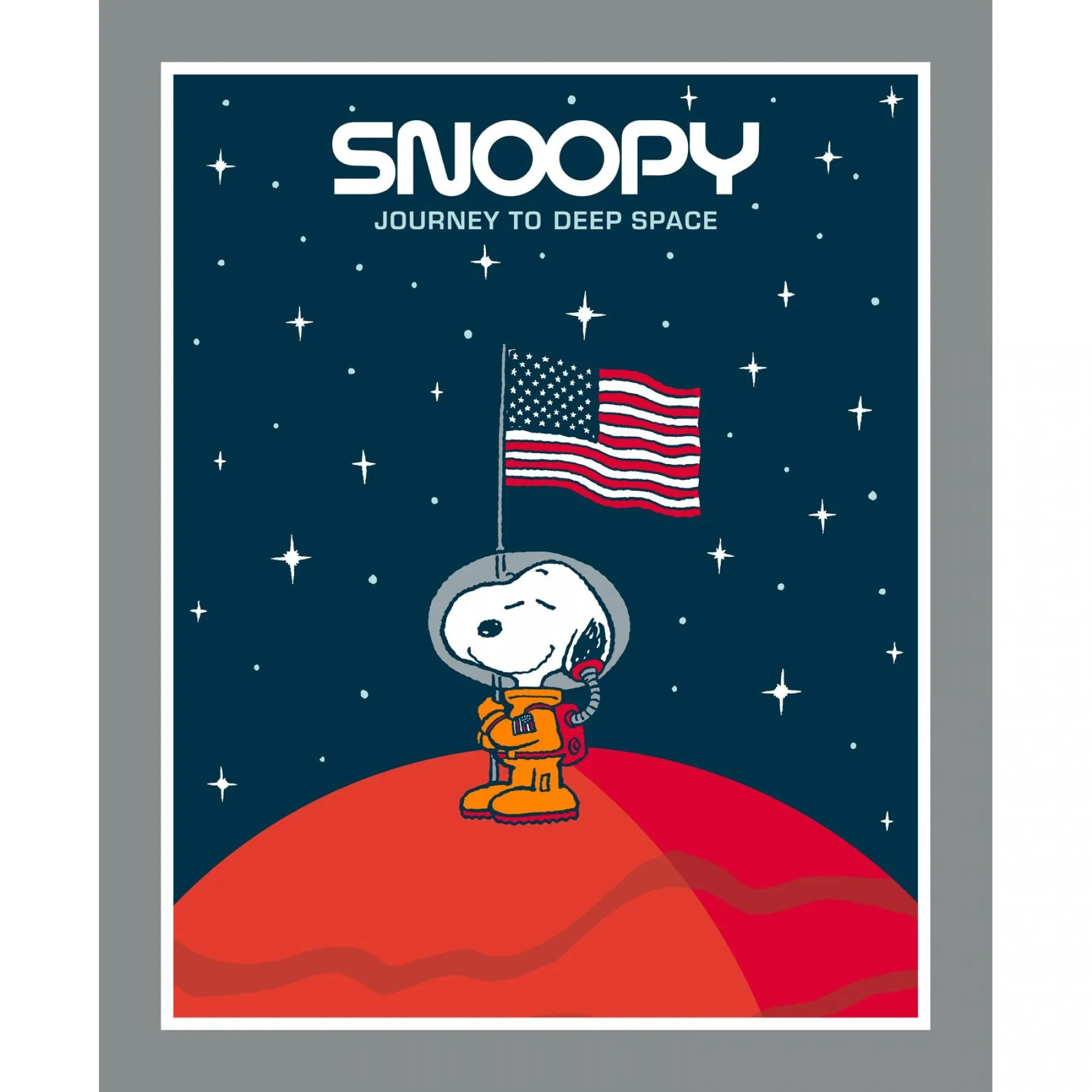 Snoopy Journey to Deep Space Peanuts Cotton Panel