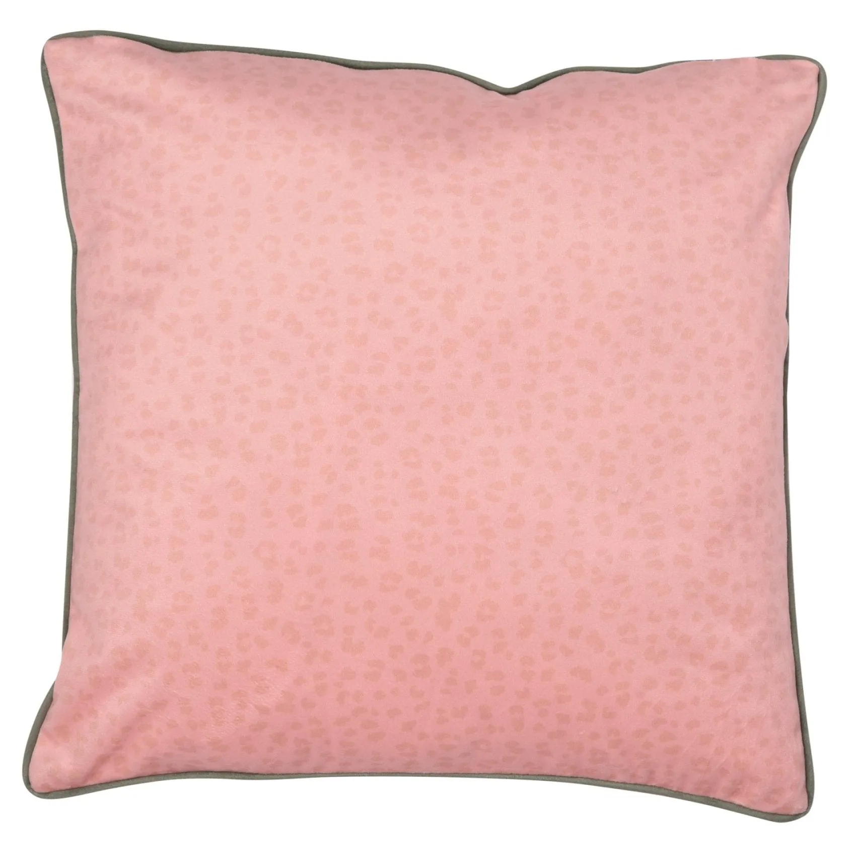 Soiree Tropical Leopard Cushion - Coral/Camel
