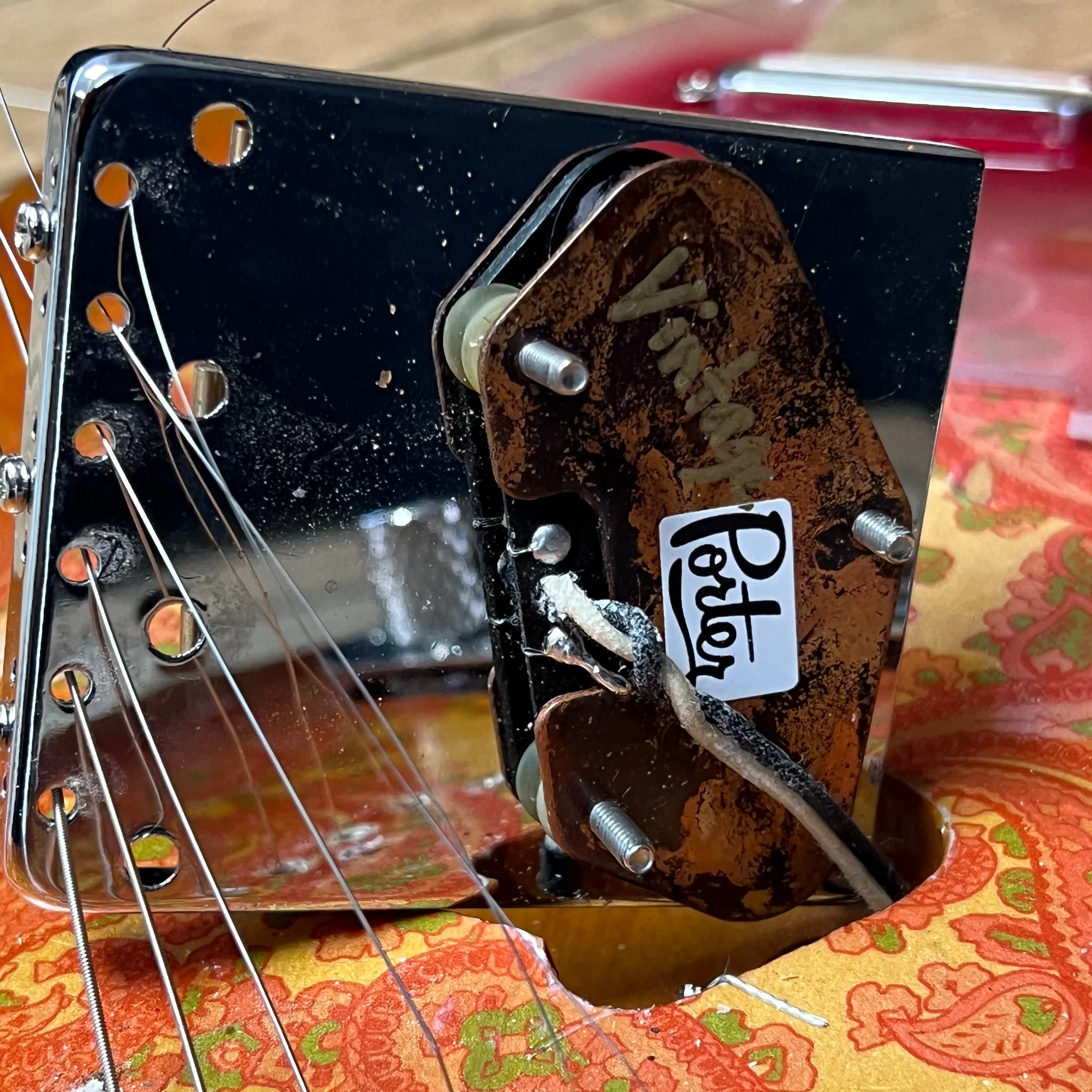 SOLD - Squier Gold Paisley Partscaster 1985 Telecaster