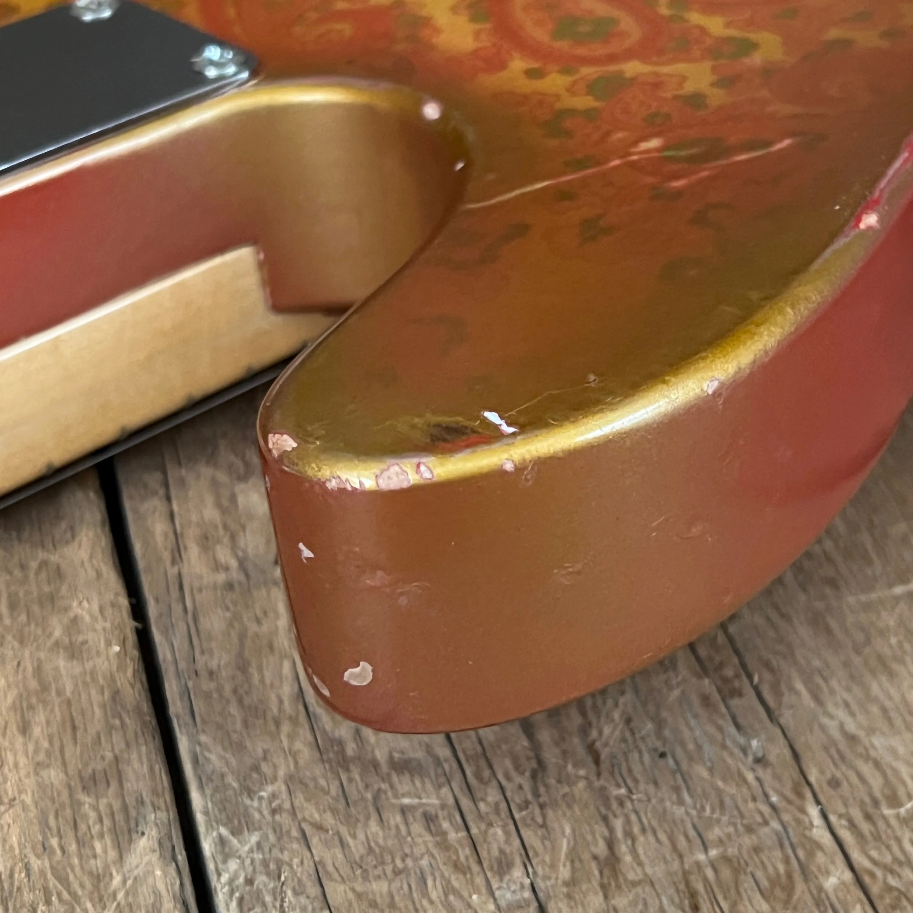 SOLD - Squier Gold Paisley Partscaster 1985 Telecaster