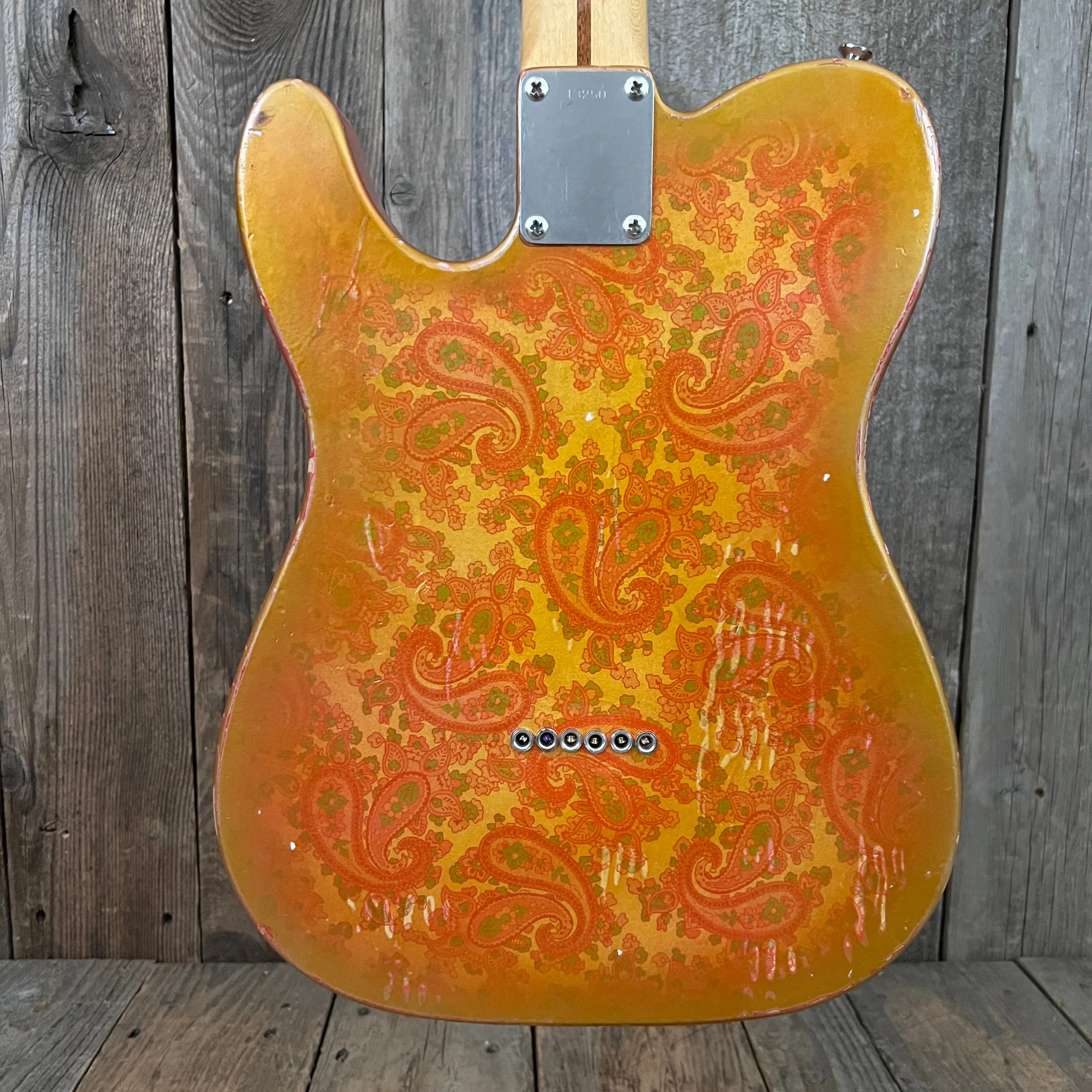 SOLD - Squier Gold Paisley Partscaster 1985 Telecaster