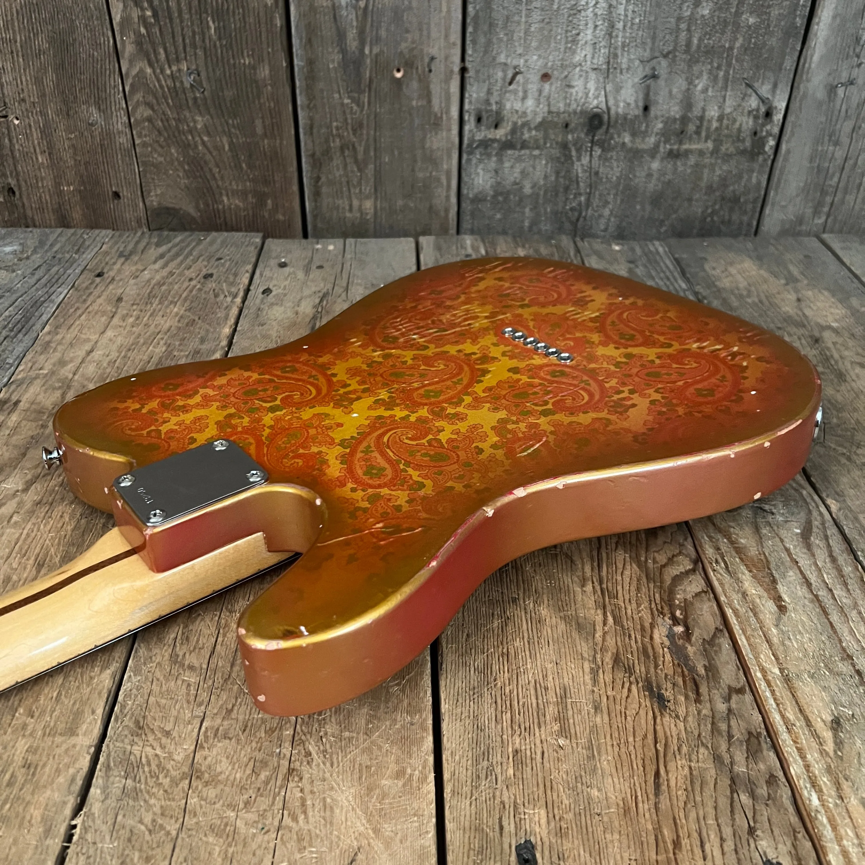 SOLD - Squier Gold Paisley Partscaster 1985 Telecaster