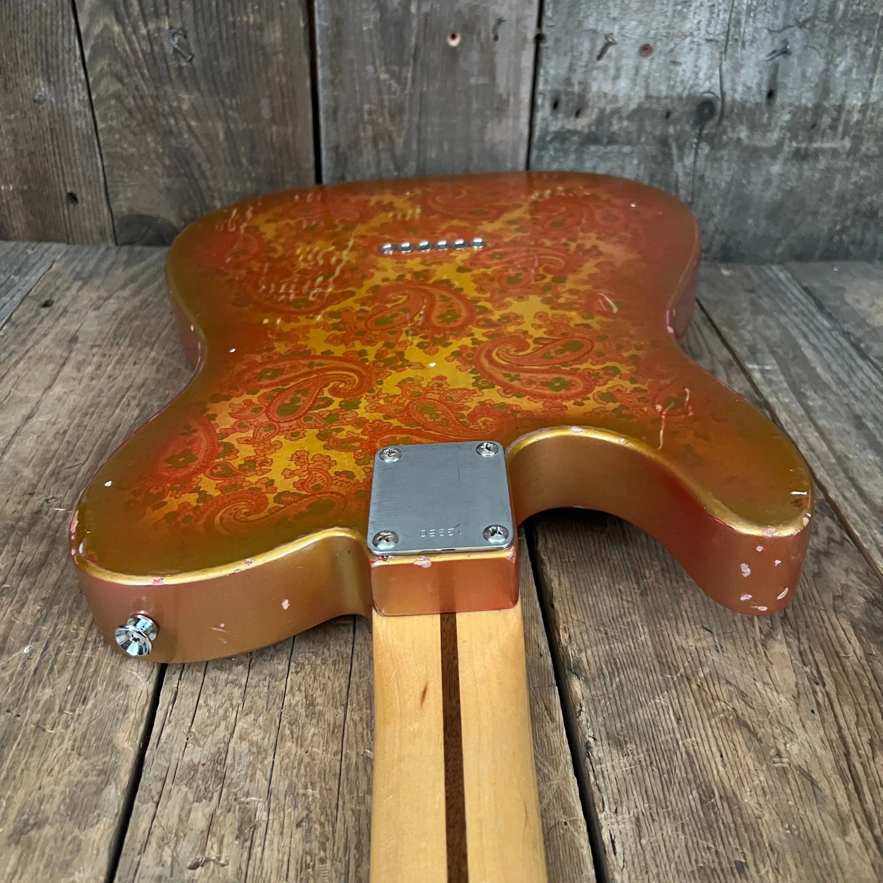 SOLD - Squier Gold Paisley Partscaster 1985 Telecaster