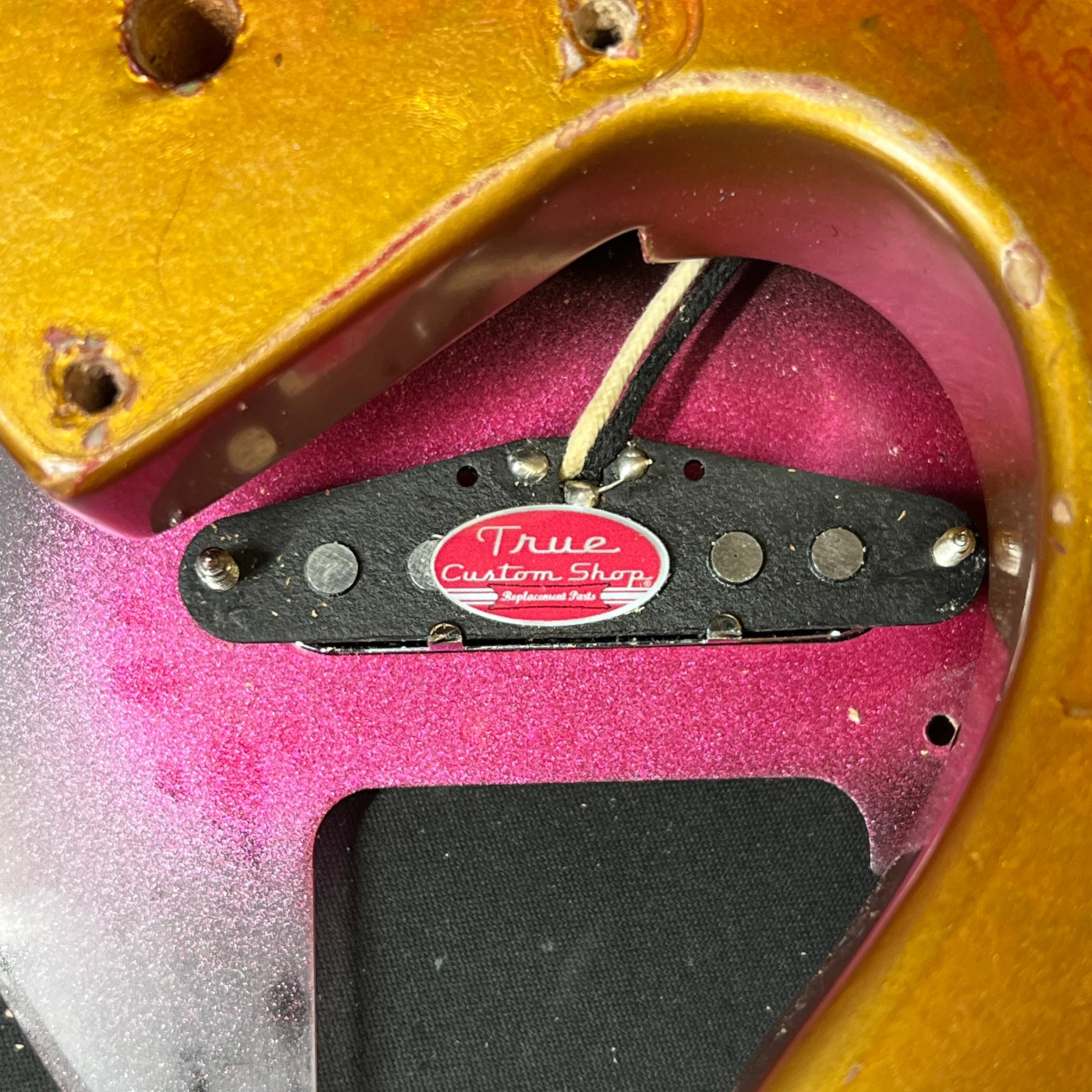 SOLD - Squier Gold Paisley Partscaster 1985 Telecaster