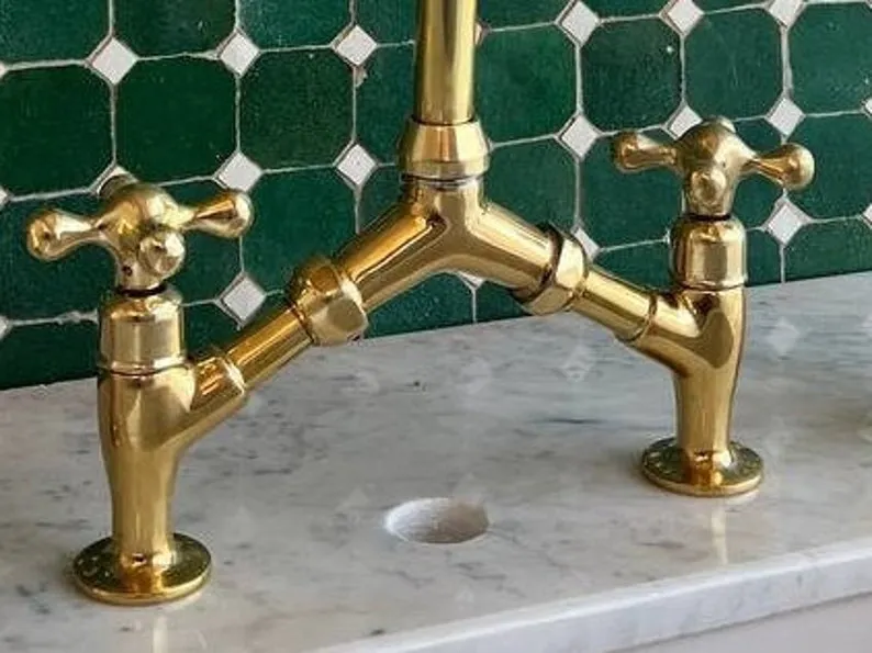 Solid Brass Kitchen Faucets, Moroccan Handmade