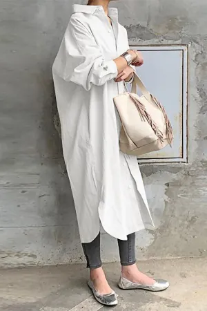 Solid Color Long Sleeve Shirt