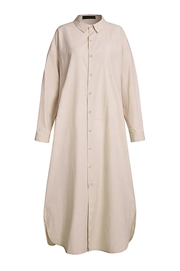 Solid Color Long Sleeve Shirt