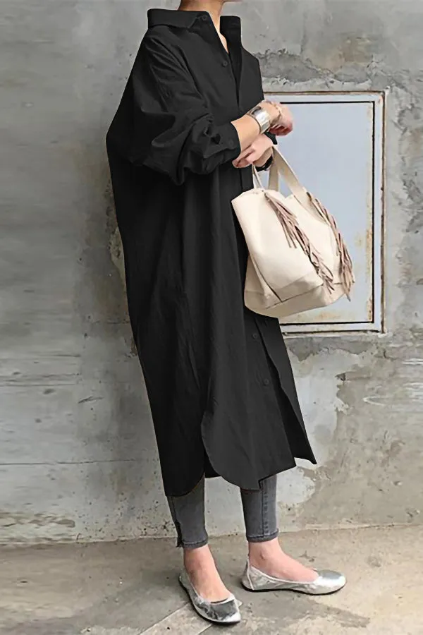 Solid Color Long Sleeve Shirt