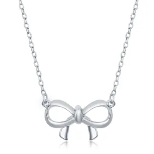 Solid Dainty Bow Necklace