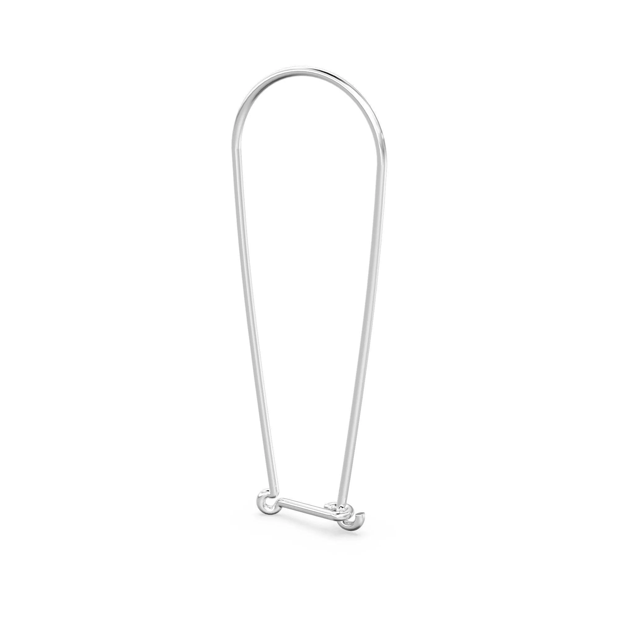 Solid Gold 14k 18k Dangle 21 gauge 14mm Earwire Gold Findings