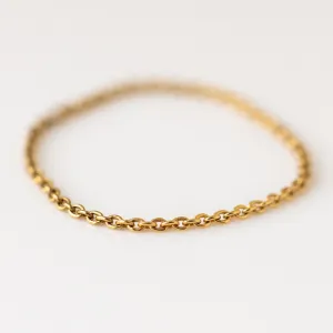 Solid Gold Chain Ring