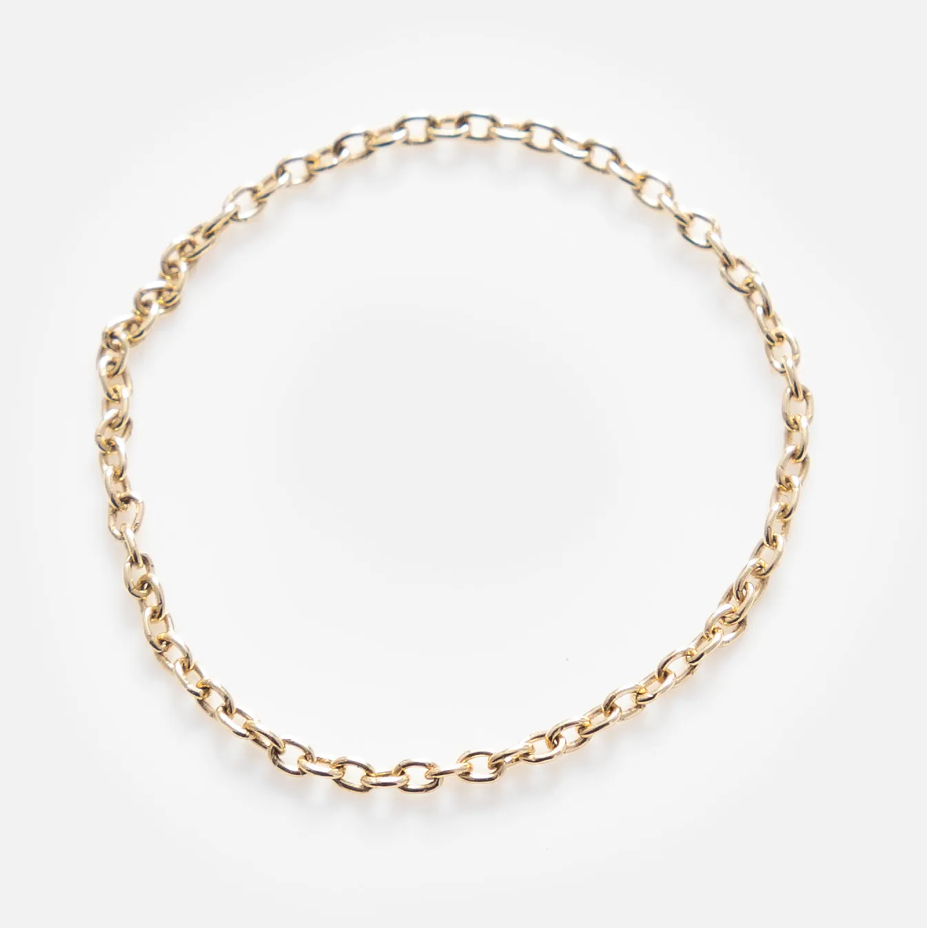 Solid Gold Chain Ring