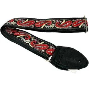 SOULDIER STRAPS Vintage 1.5" - Paisley Red/Black
