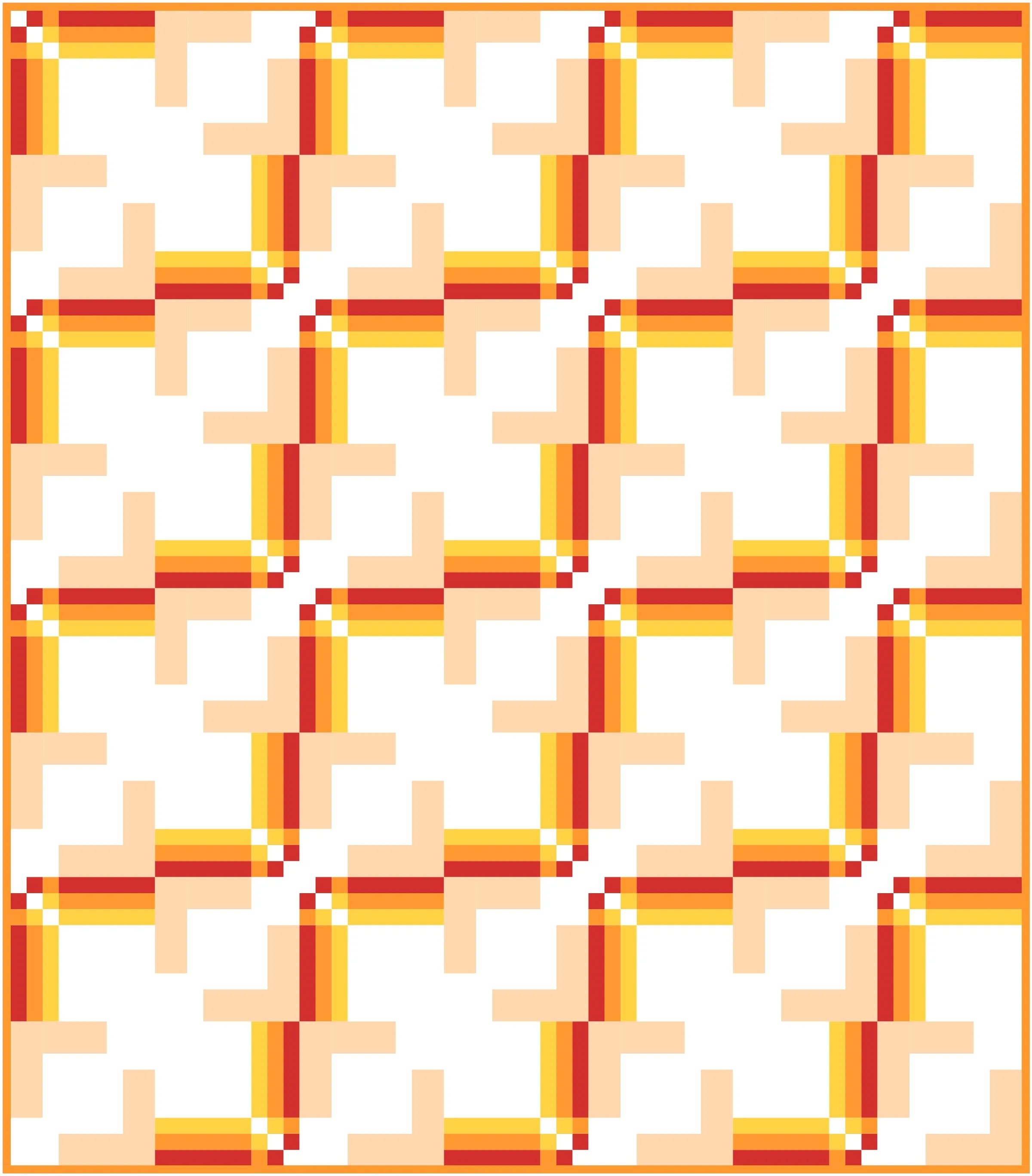Spectrum Quilt Block Pattern