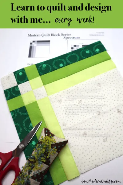 Spectrum Quilt Block Pattern