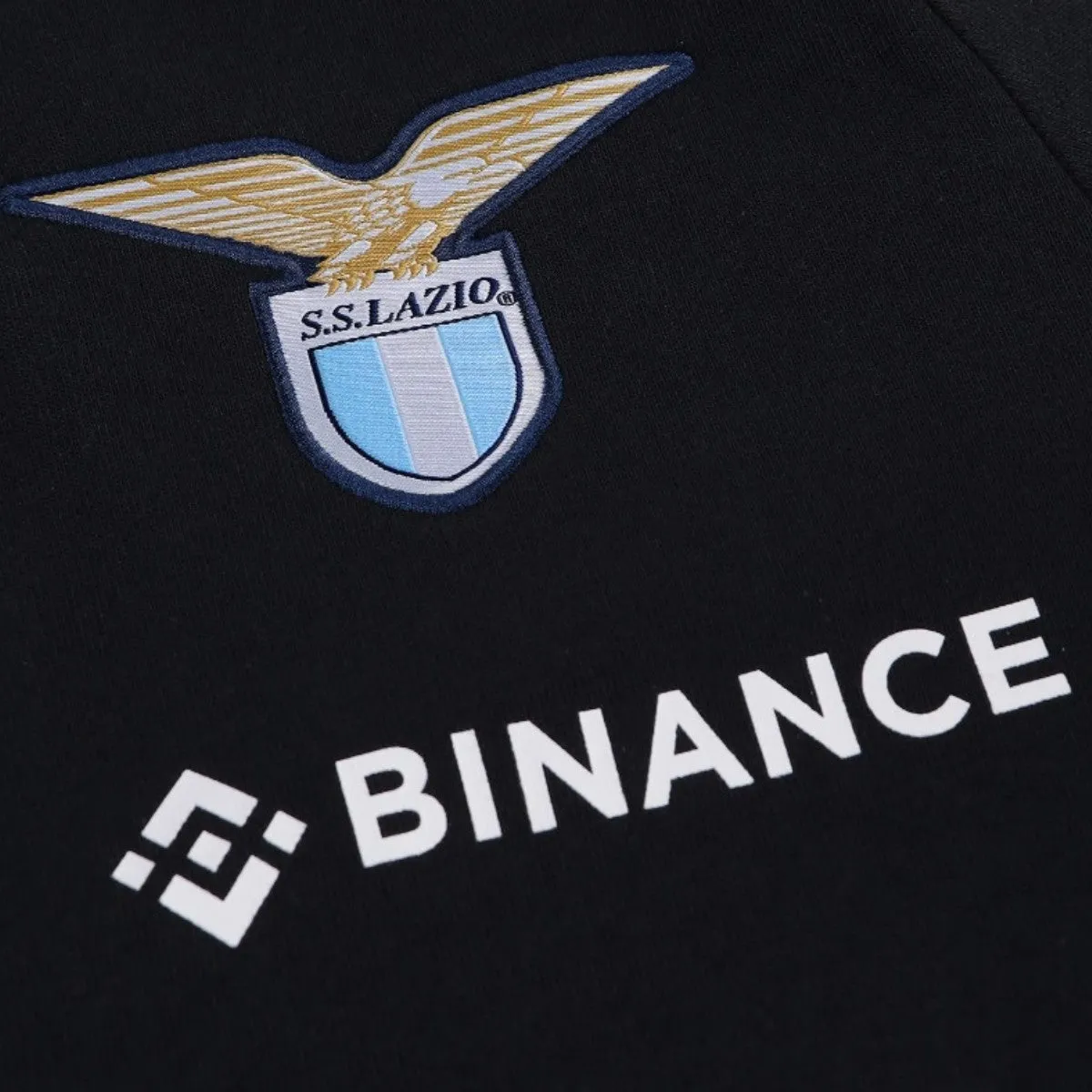 SS Lazio hooded cotton presentation tracksuit 2022/23 black - Mizuno