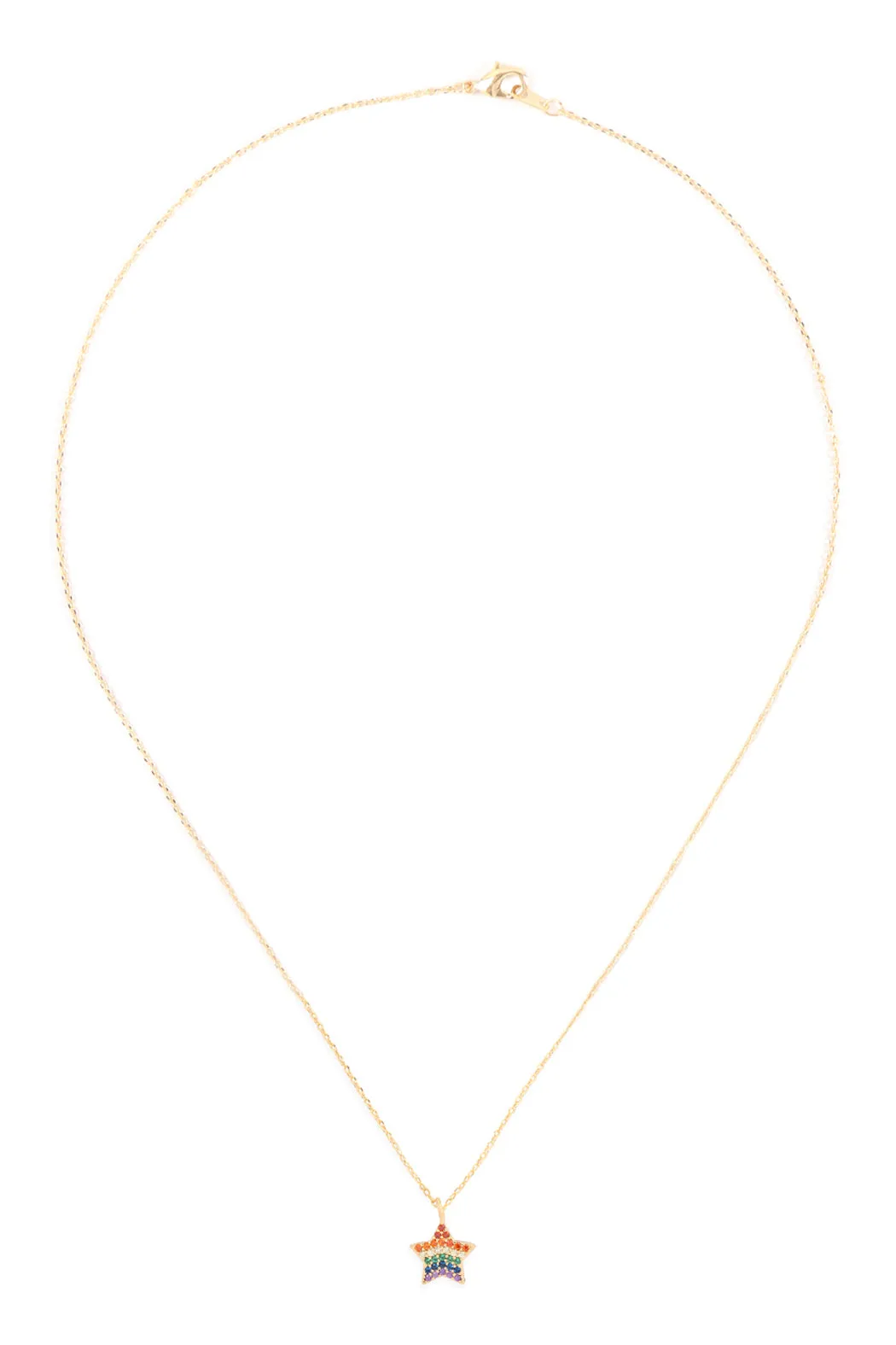 STAR ZIRCONIA PENDANT NECKLACE