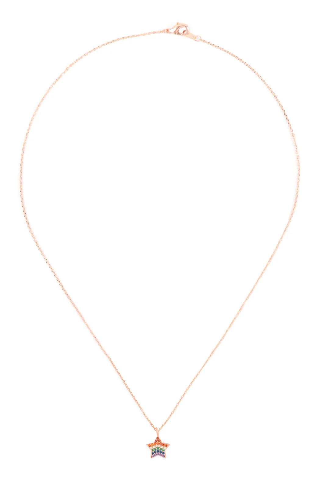 STAR ZIRCONIA PENDANT NECKLACE