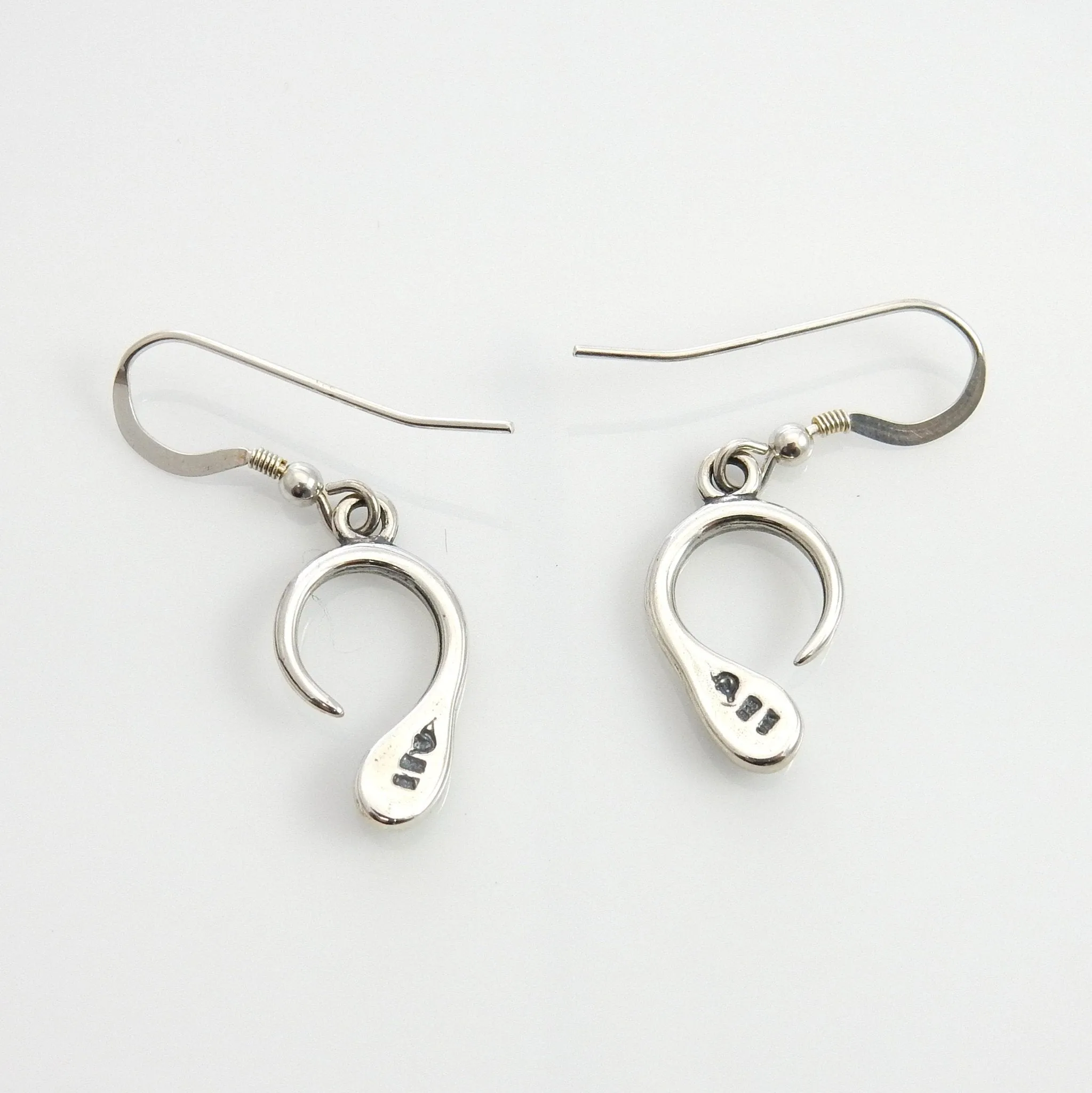 Sterling Silver Turquoise Inlay Dangle Earrings