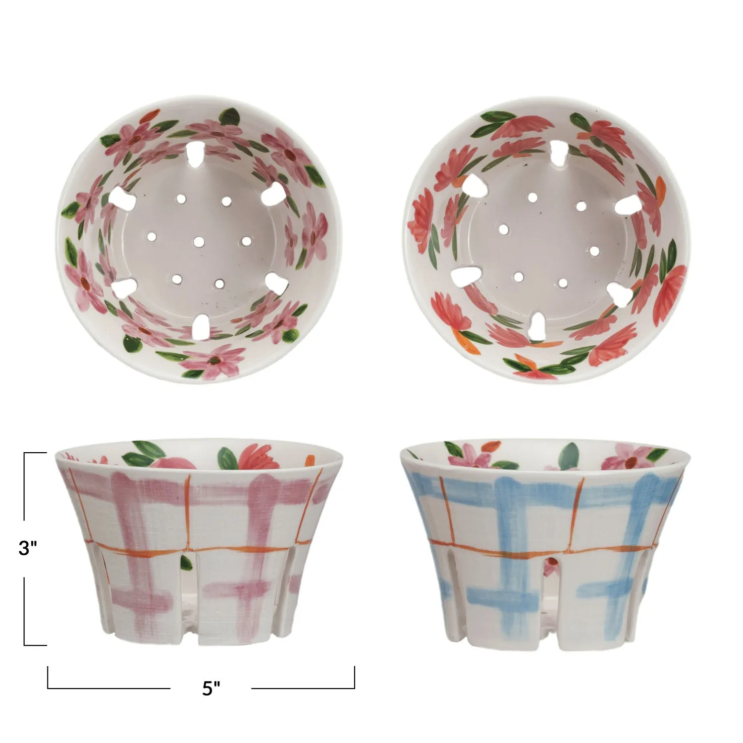Stoneware Berry Bowls