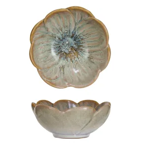 Stoneware Flower Shaped Bowl