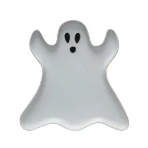 Stoneware Ghost Shaped Plate