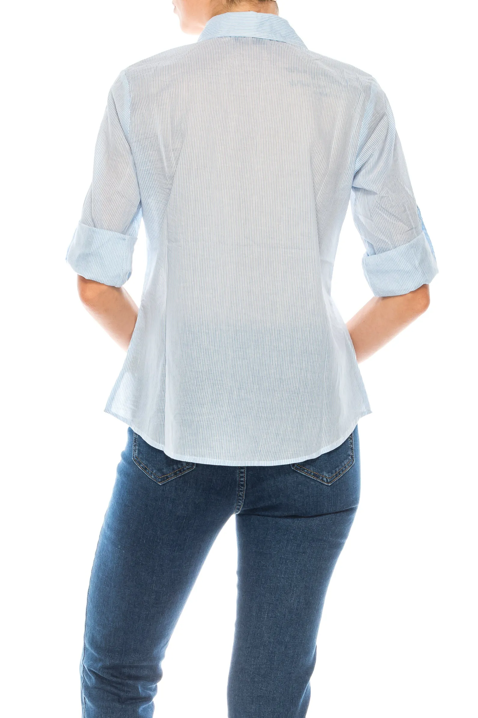 Striped Button-Down Shirt