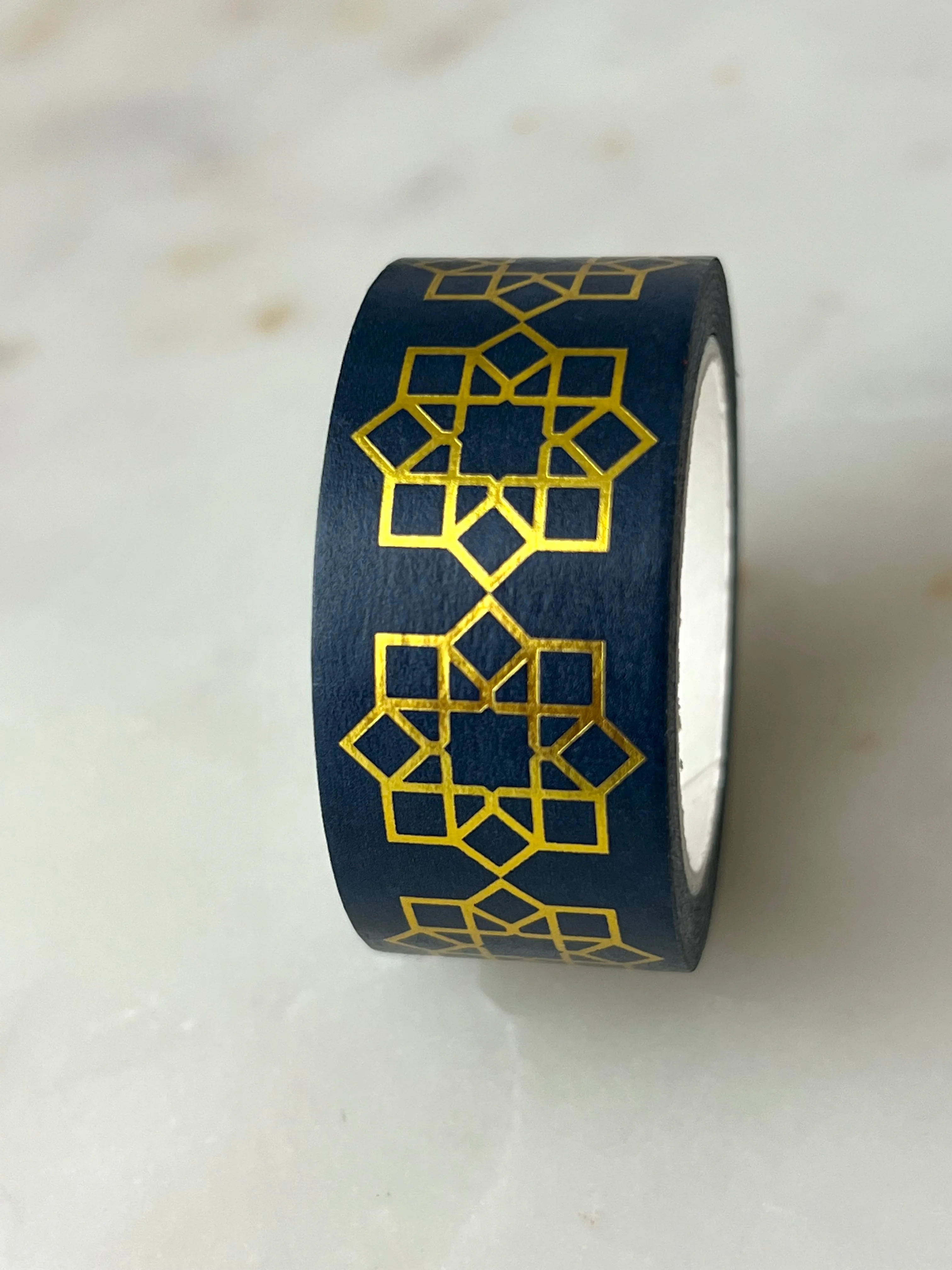 Teal Blue Geometric Washi Tape