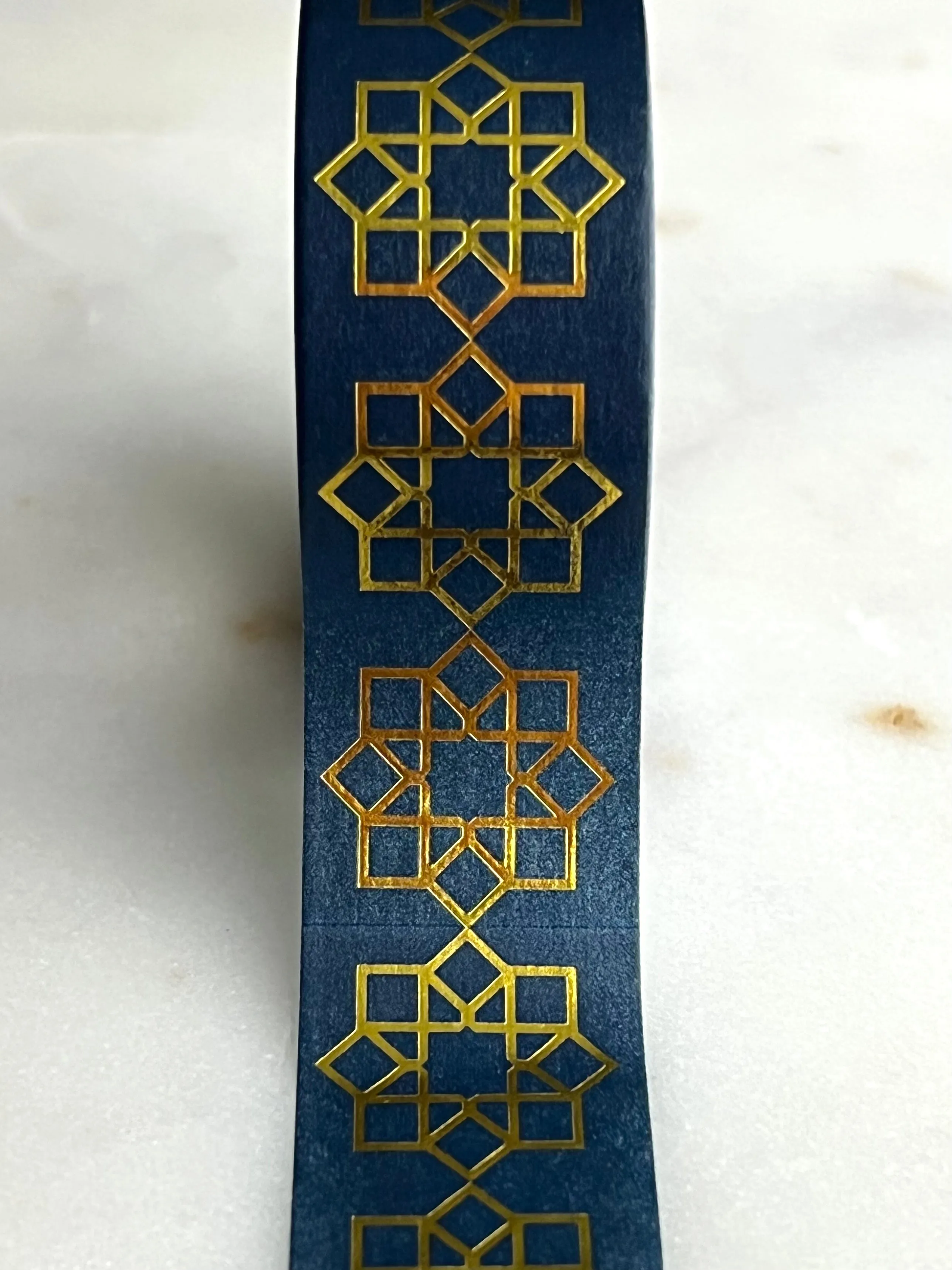 Teal Blue Geometric Washi Tape