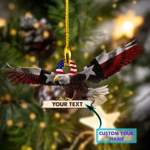 Texas - Eagle - Shaped Ornament 09
