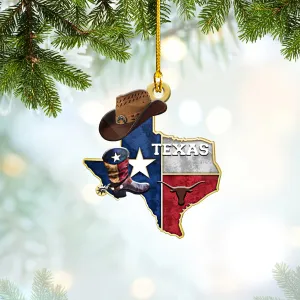 Texas - Shaped Ornament 04