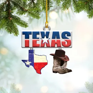 Texas - Shaped Ornament 07