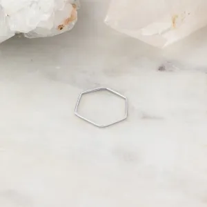 The Hex Stacking Ring | Sterling Silver