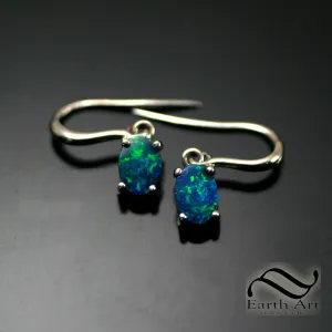 Timeless Boulder Opal Earrings Solid Sterling Silver or Gold
