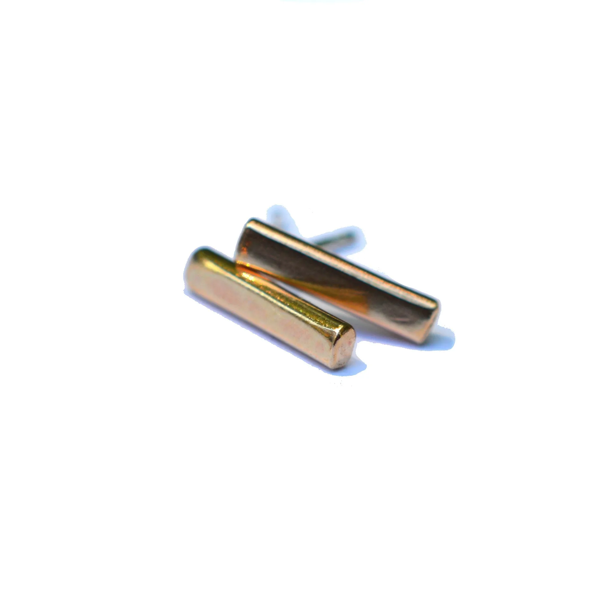 Tiny Bar Stud Earrings