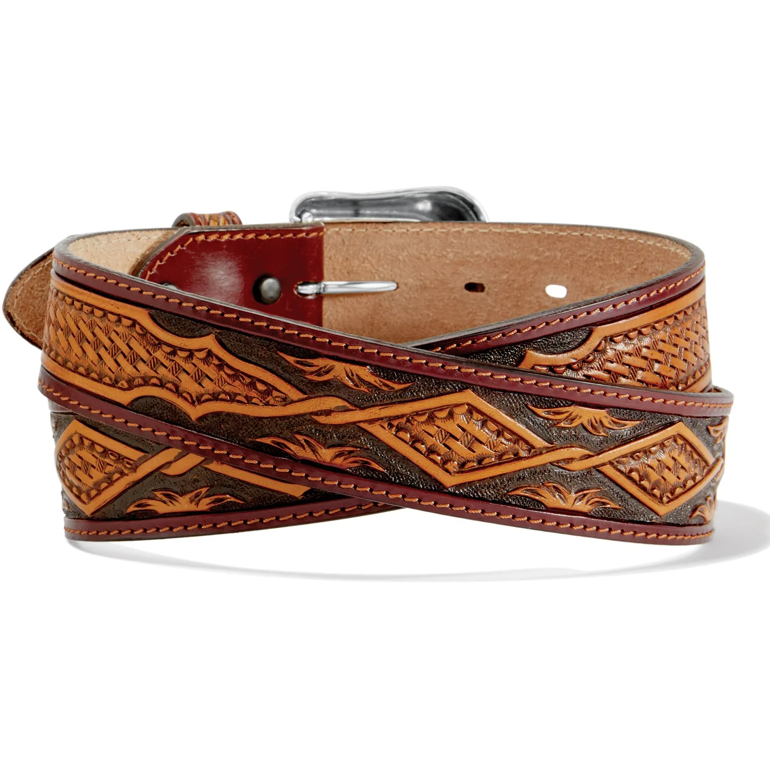 Tony Lama Diamond Basket Weave Clayton Belt for Men