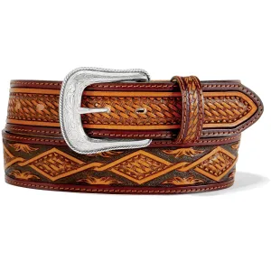 Tony Lama Diamond Basket Weave Clayton Belt for Men