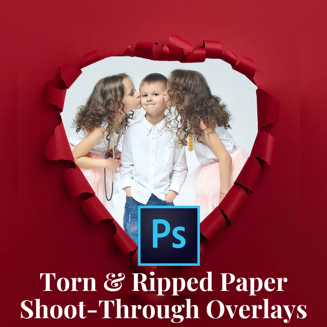 Torn Paper Shoot-Through Overlay Pack