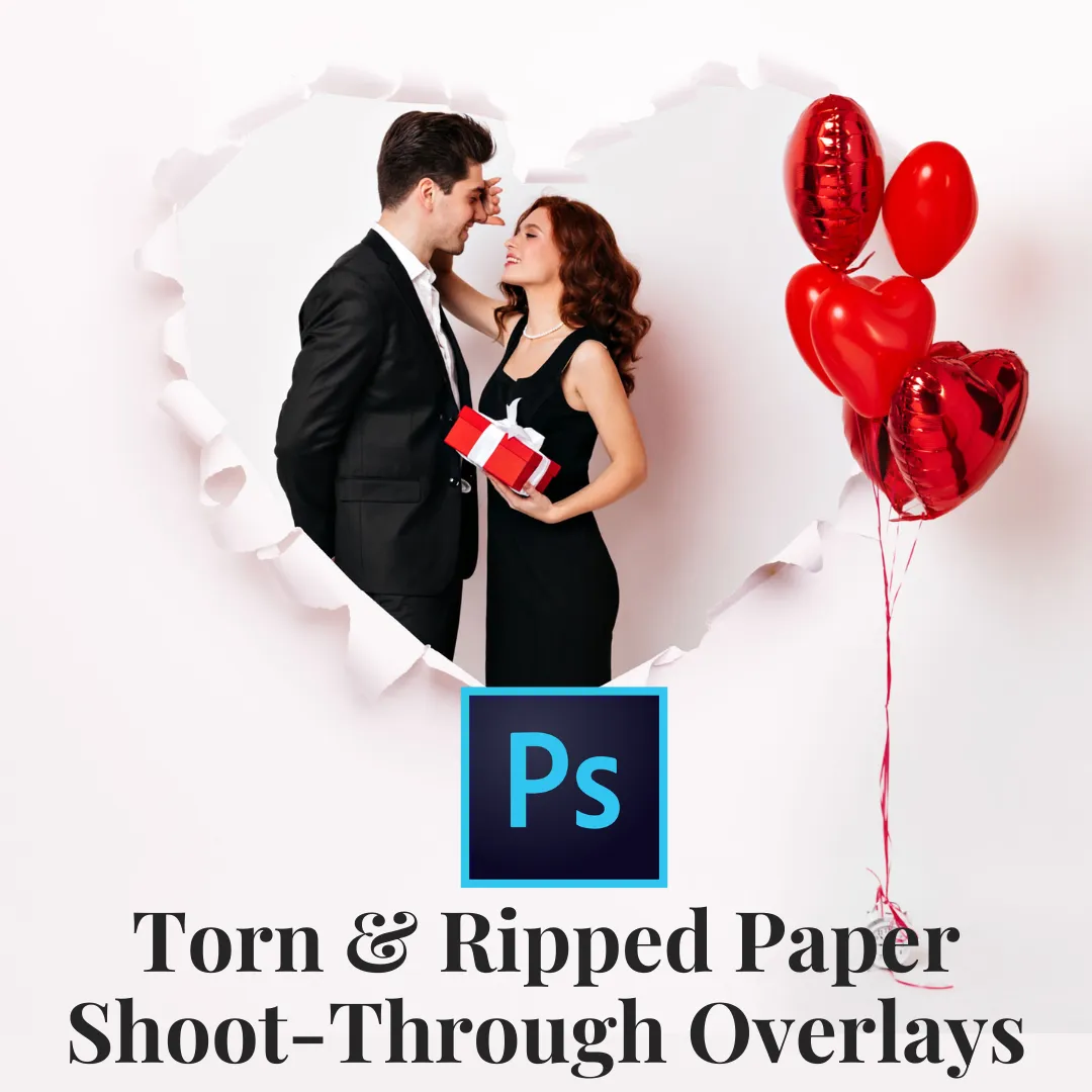 Torn Paper Shoot-Through Overlay Pack