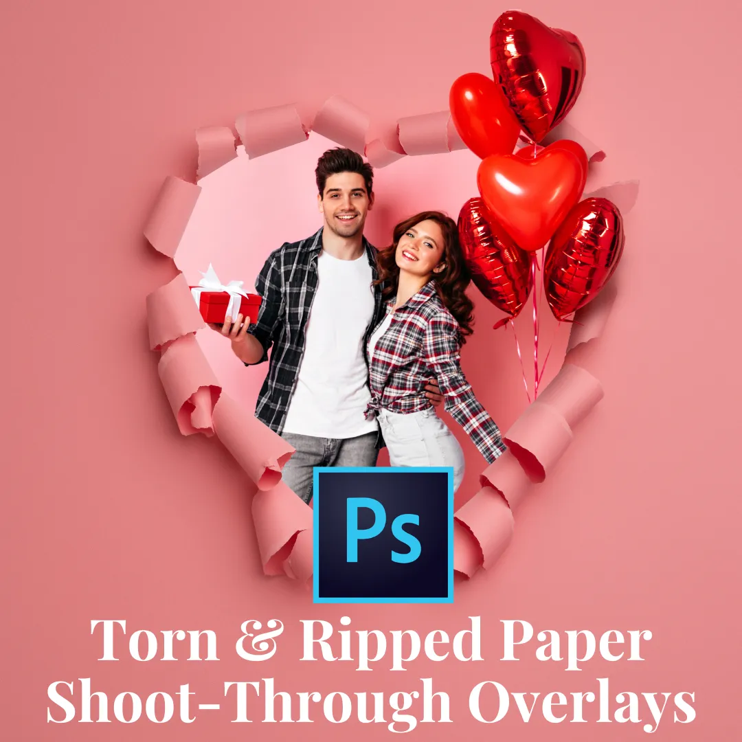 Torn Paper Shoot-Through Overlay Pack