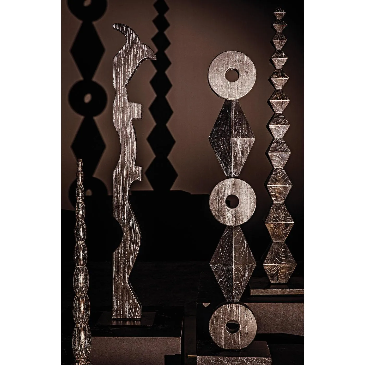 Totem Sculpture, Cinder Black