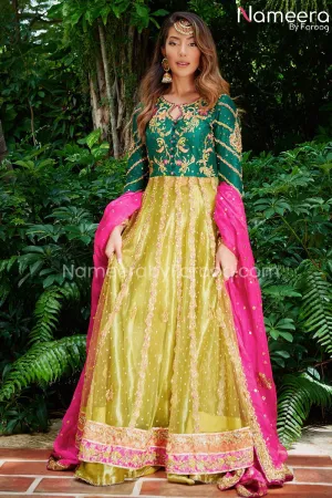 Traditional Bridal Frock Lehenga Dress Online #BS572