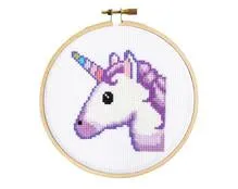 Unicorn DIY Cross Stitch Kit -- The Stranded Stitch