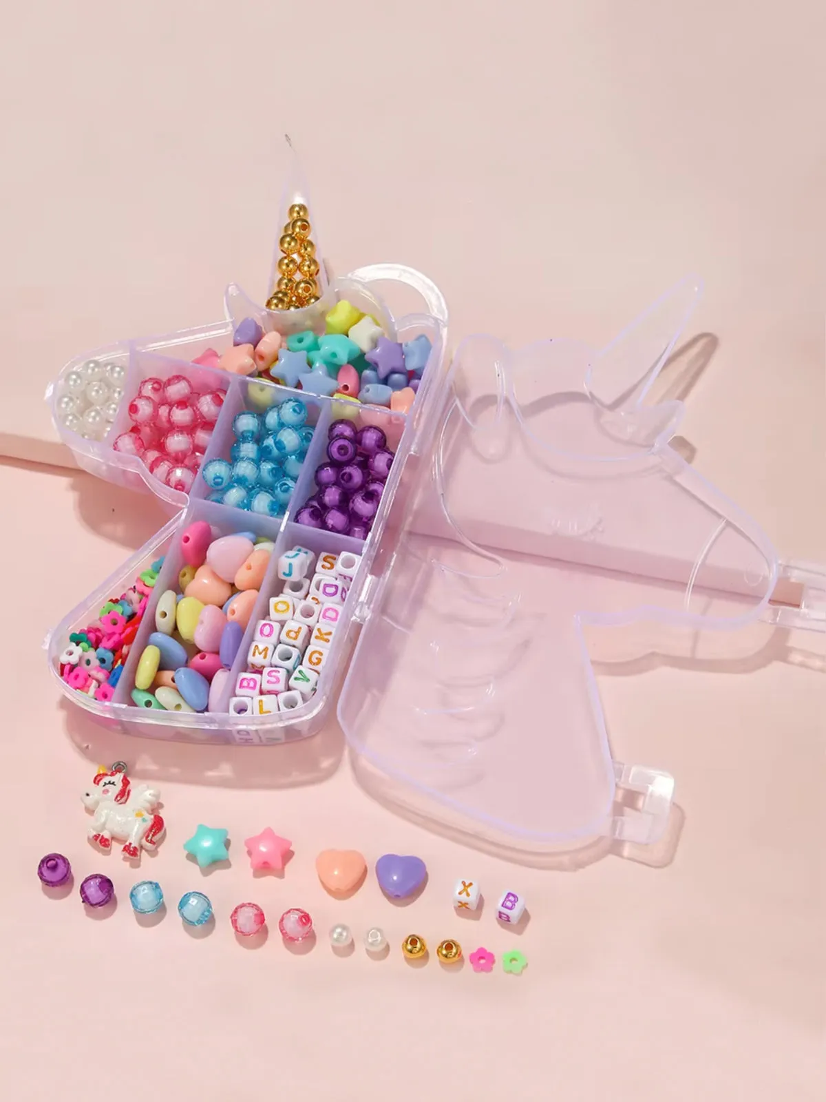 Unicorn-Shaped DIY Jewelry Making Kit