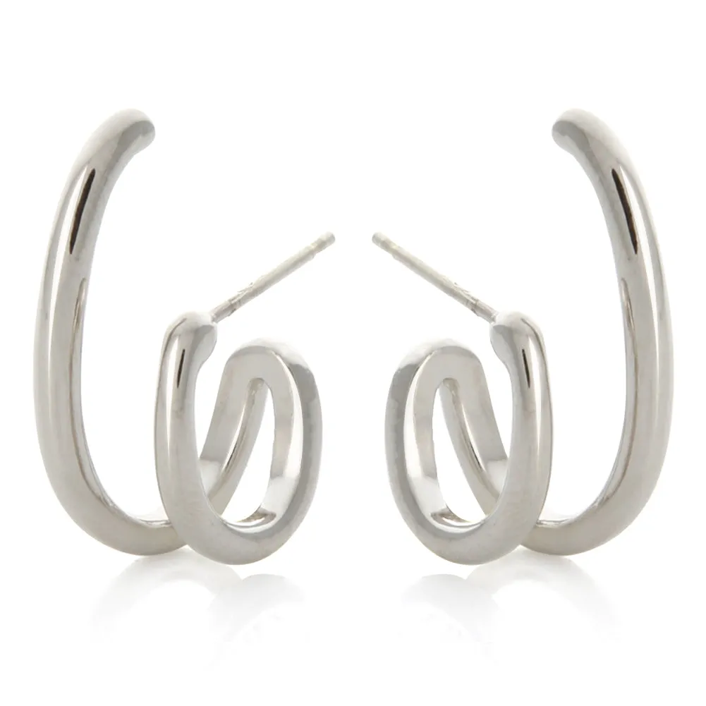 Unique 2lines Split Earrings